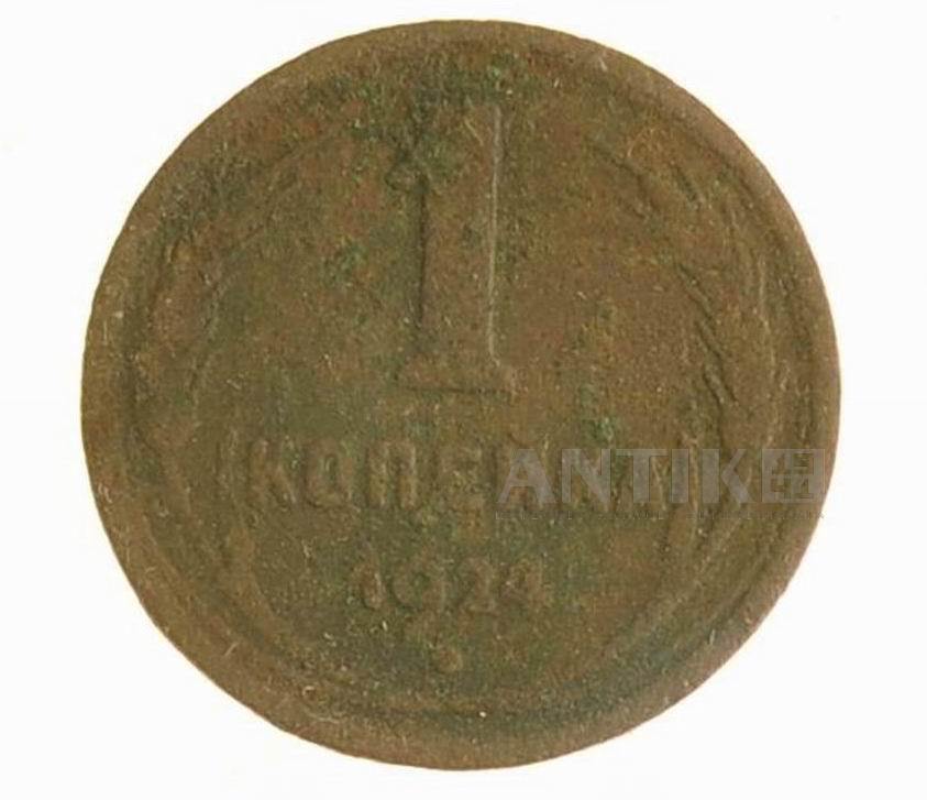 1 копейка 1924 года. СССР, Старая монета в коллекцию
