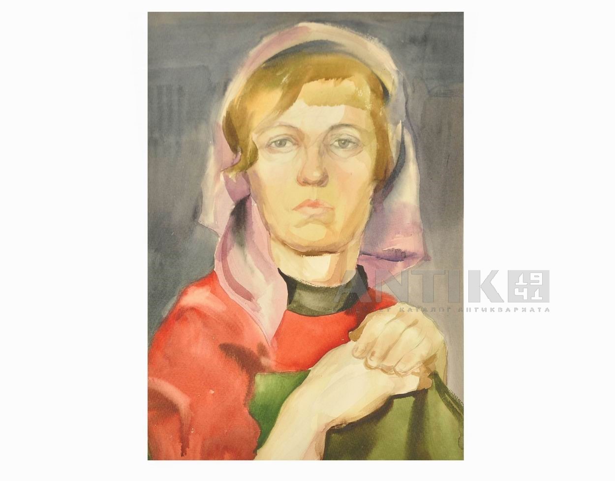 "Женский портрет" Акварель