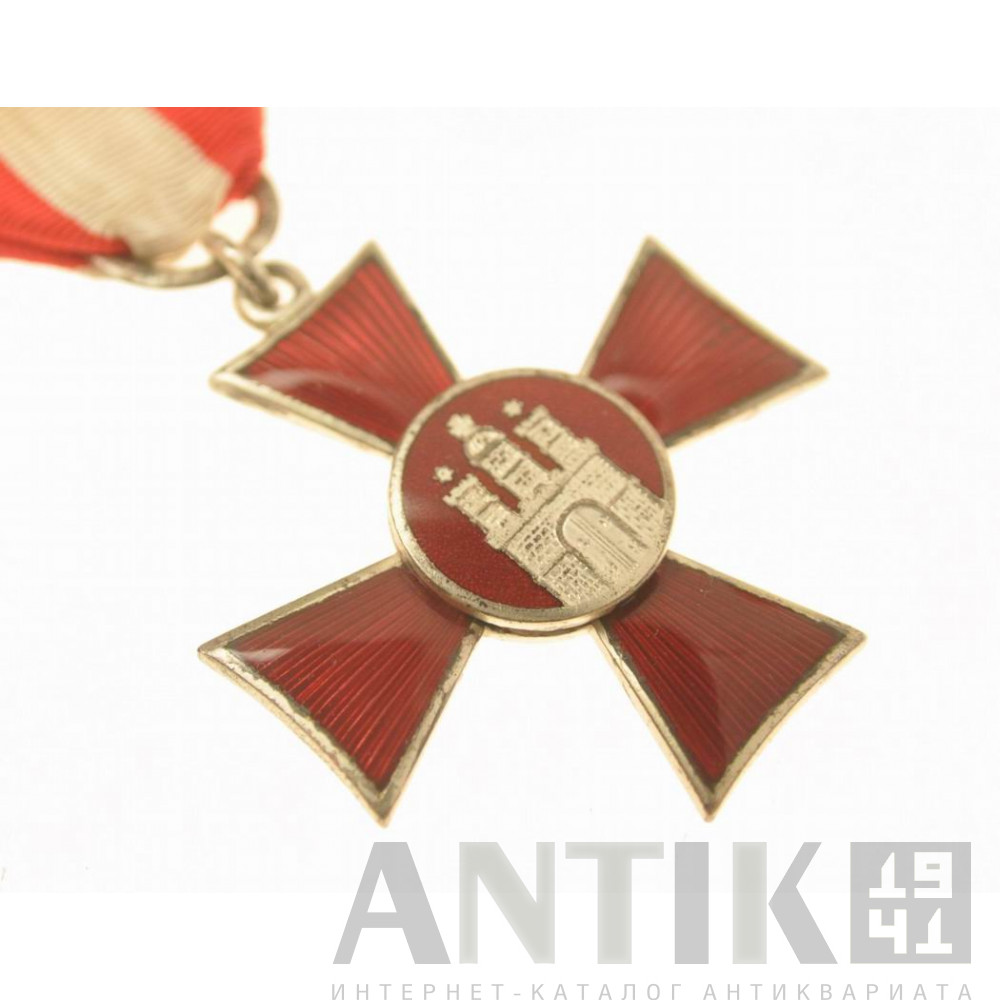 Гамбургский ганзейский крест в красной эмали 2
